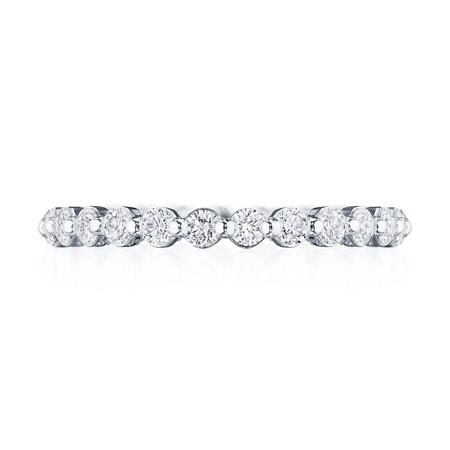 Round Diamond Wedding Band, 2mm