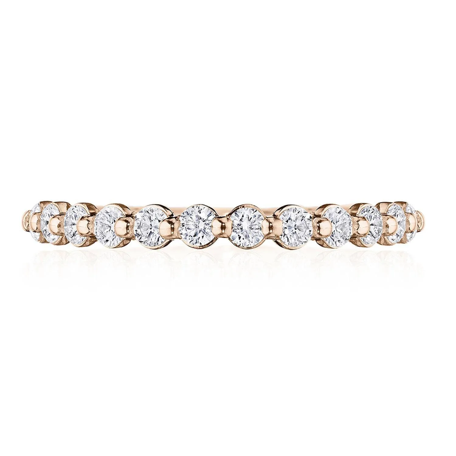 Round Diamond Wedding Band, 2mm