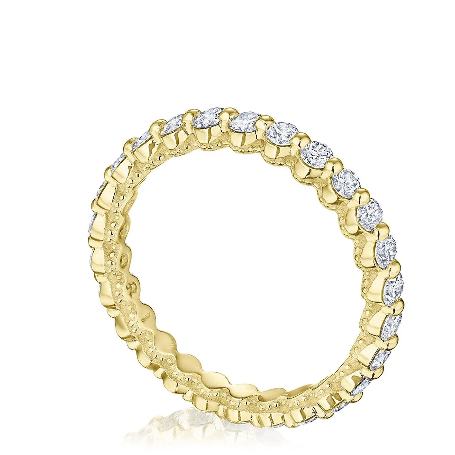 Round Diamond Wedding Band, 2mm