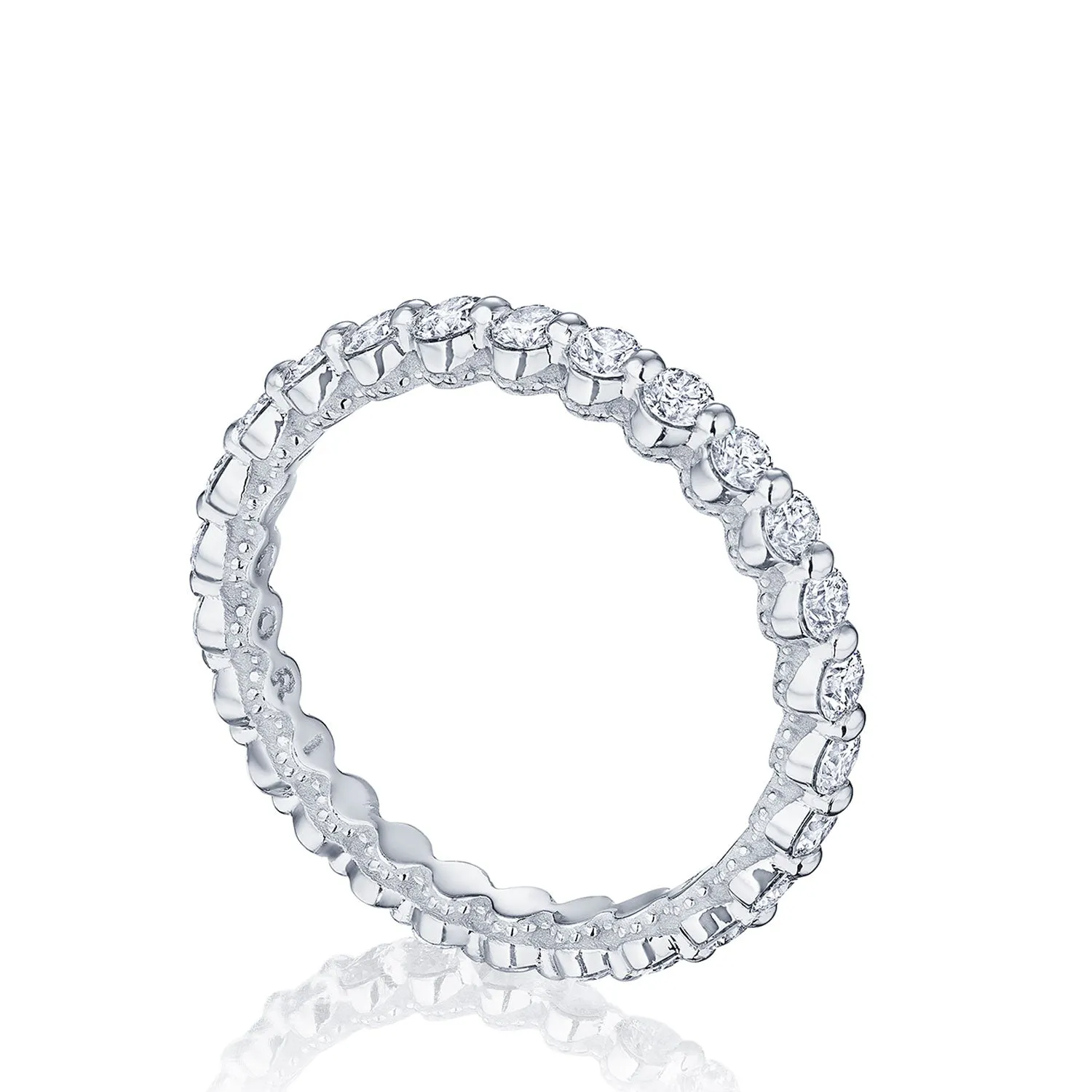 Round Diamond Wedding Band, 2mm