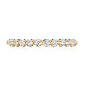 Round Diamond Wedding Band, 2mm