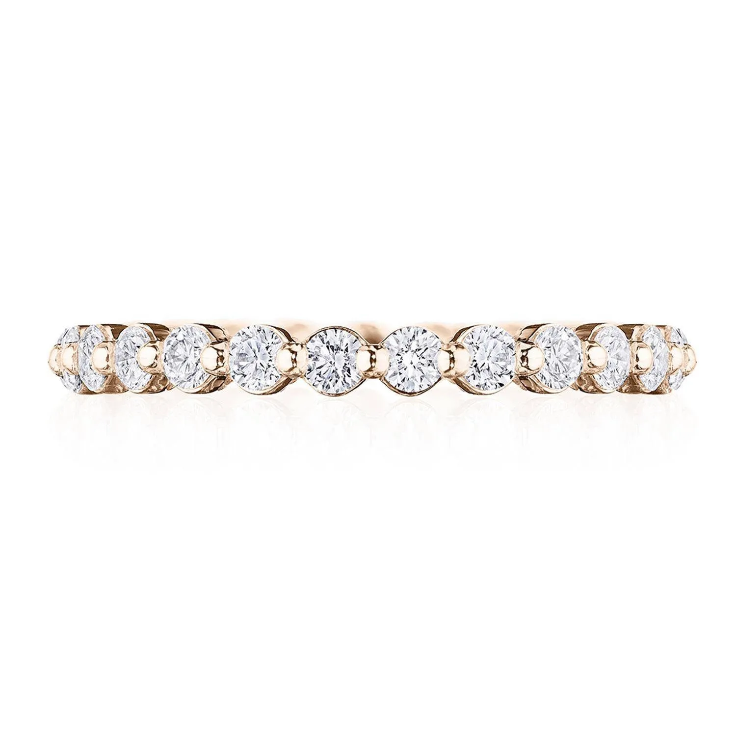 Round Diamond Wedding Band, 2mm