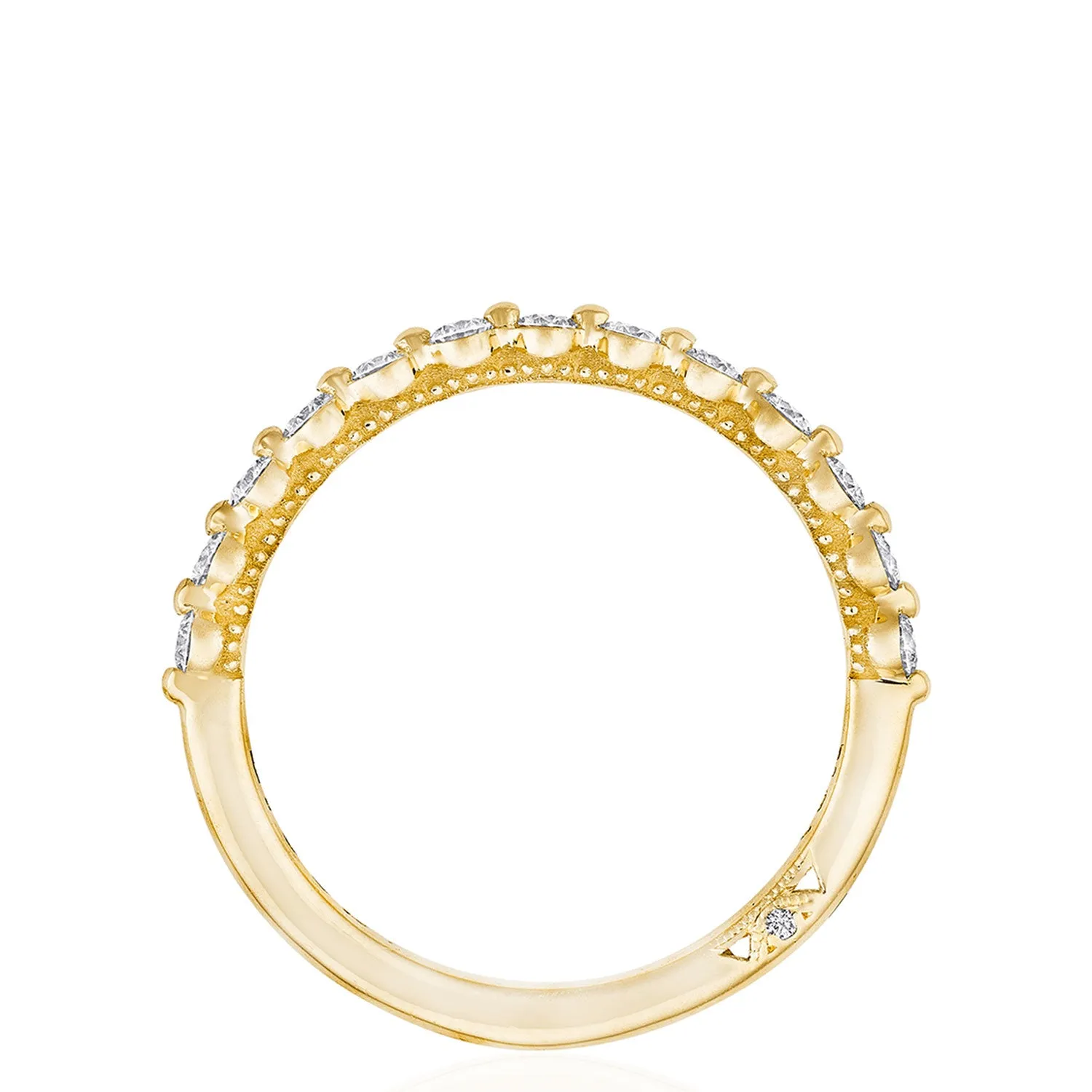 Round Diamond Wedding Band, 2mm