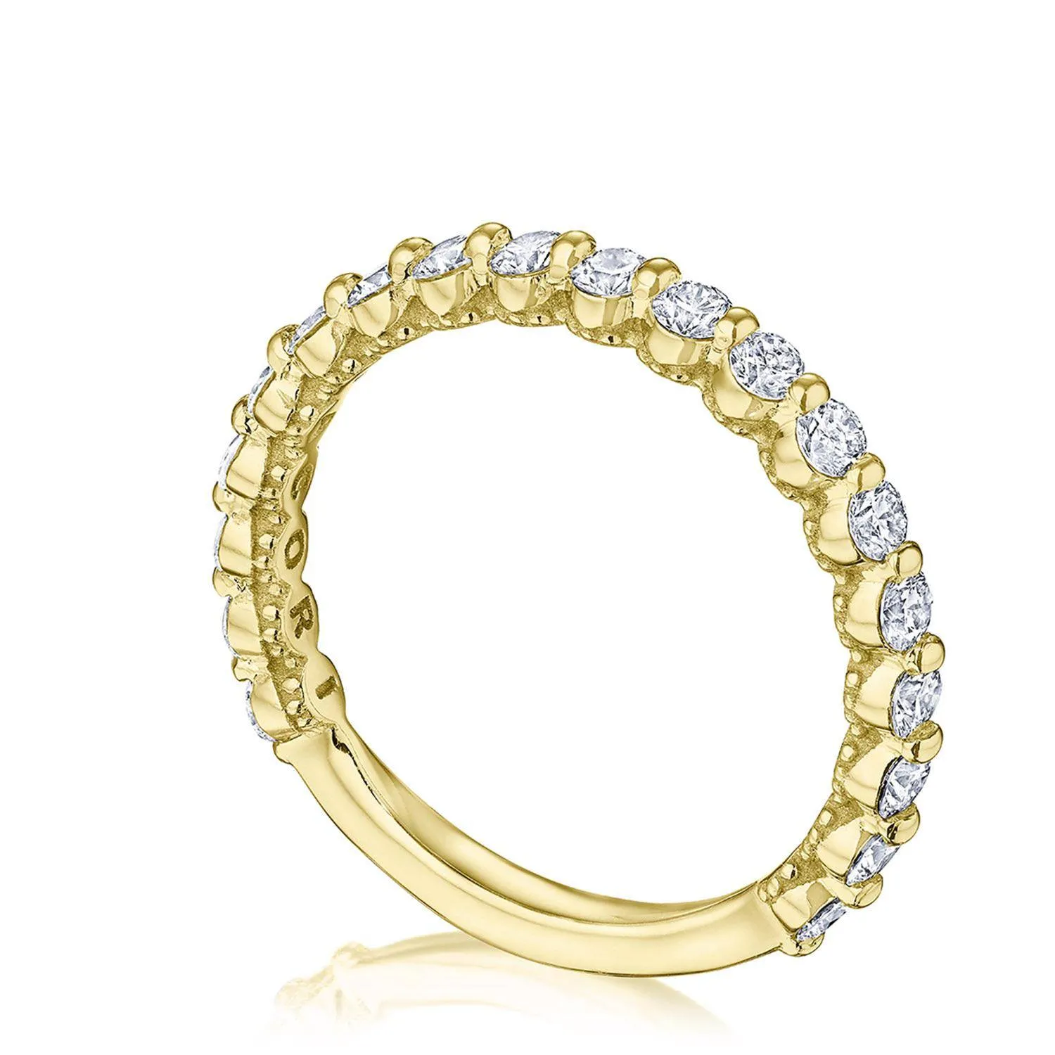 Round Diamond Wedding Band, 2mm
