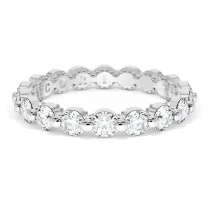 Round Diamond Wedding Band, 3.40mm