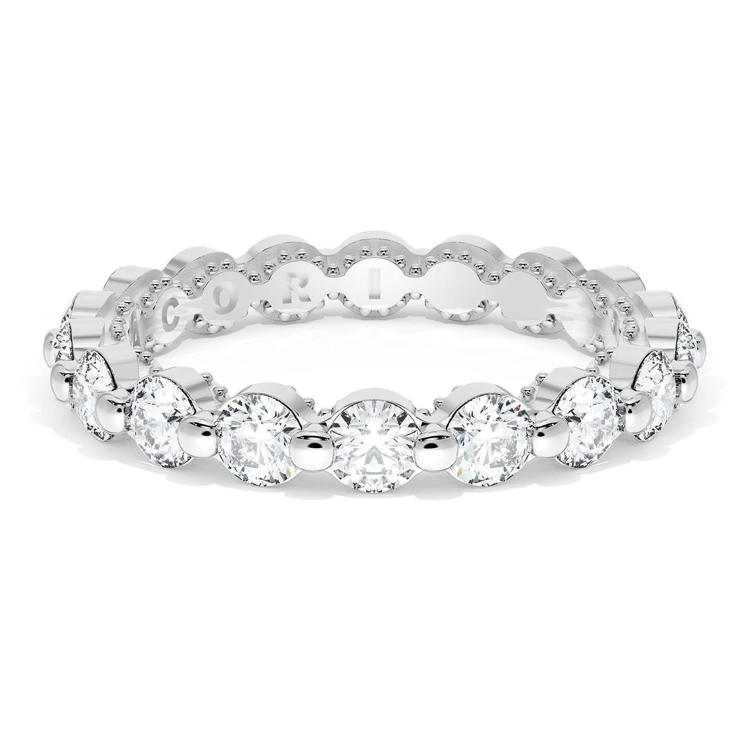 Round Diamond Wedding Band, 3.40mm