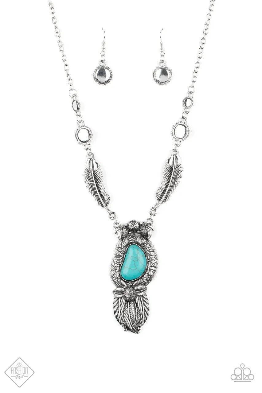 Ruler of the Roost Blue Paparazzi Necklace