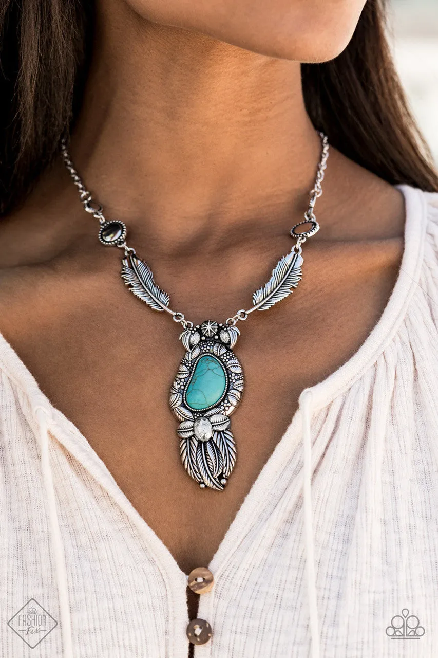 Ruler of the Roost Blue Paparazzi Necklace