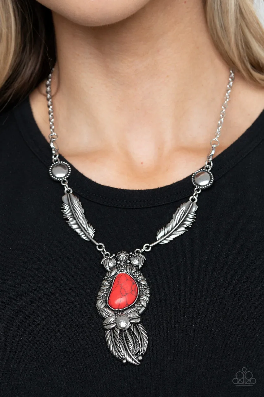 Ruler of the Roost Red Paparazzi Necklace
