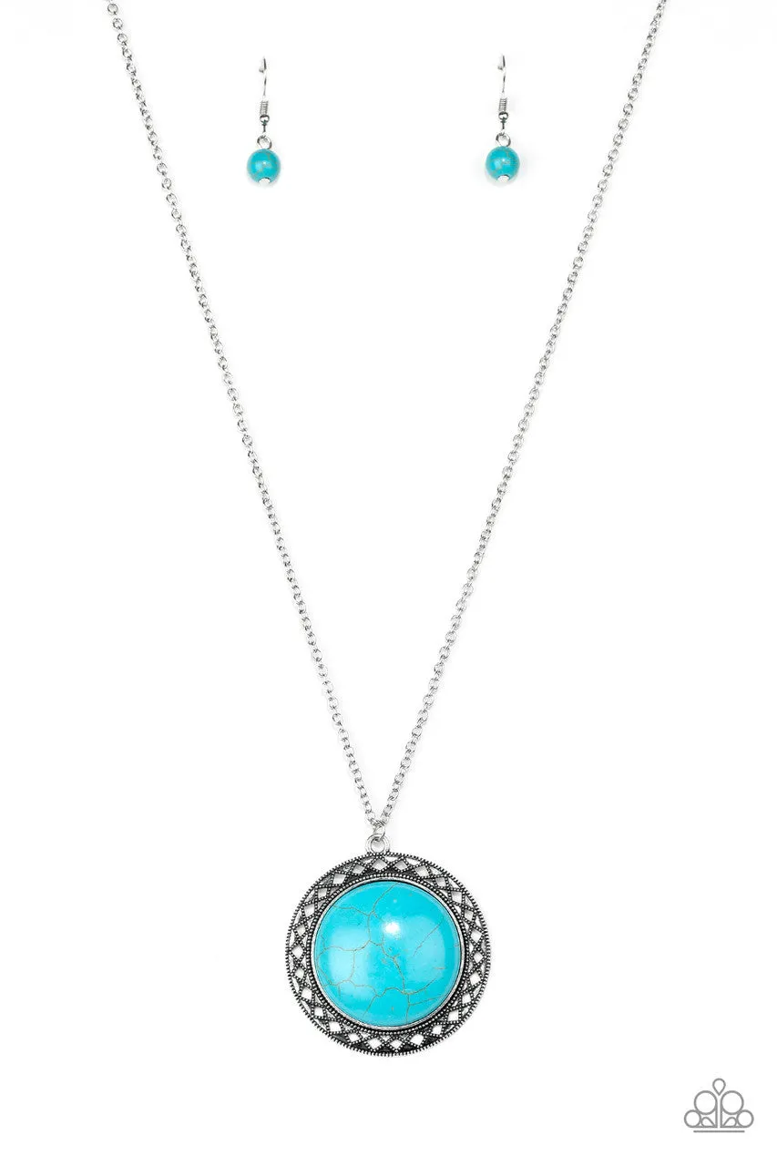 Run Out of RODEO Blue Paparazzi Necklace
