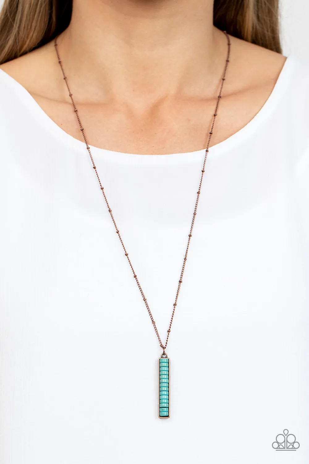 Rural Regeneration - Copper (Turquoise) Necklace
