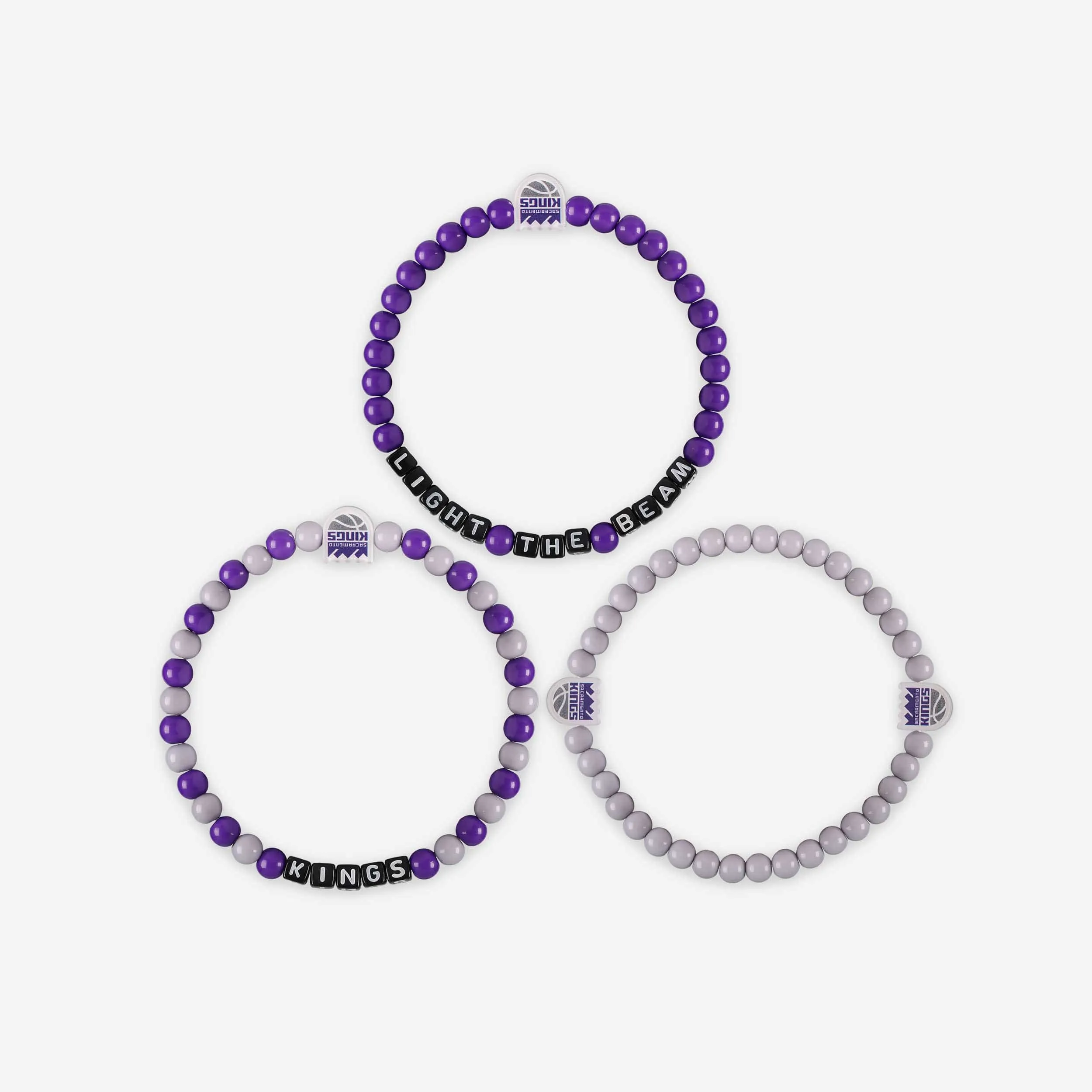 Sacramento Kings 3 Pack Beaded Friendship Bracelet