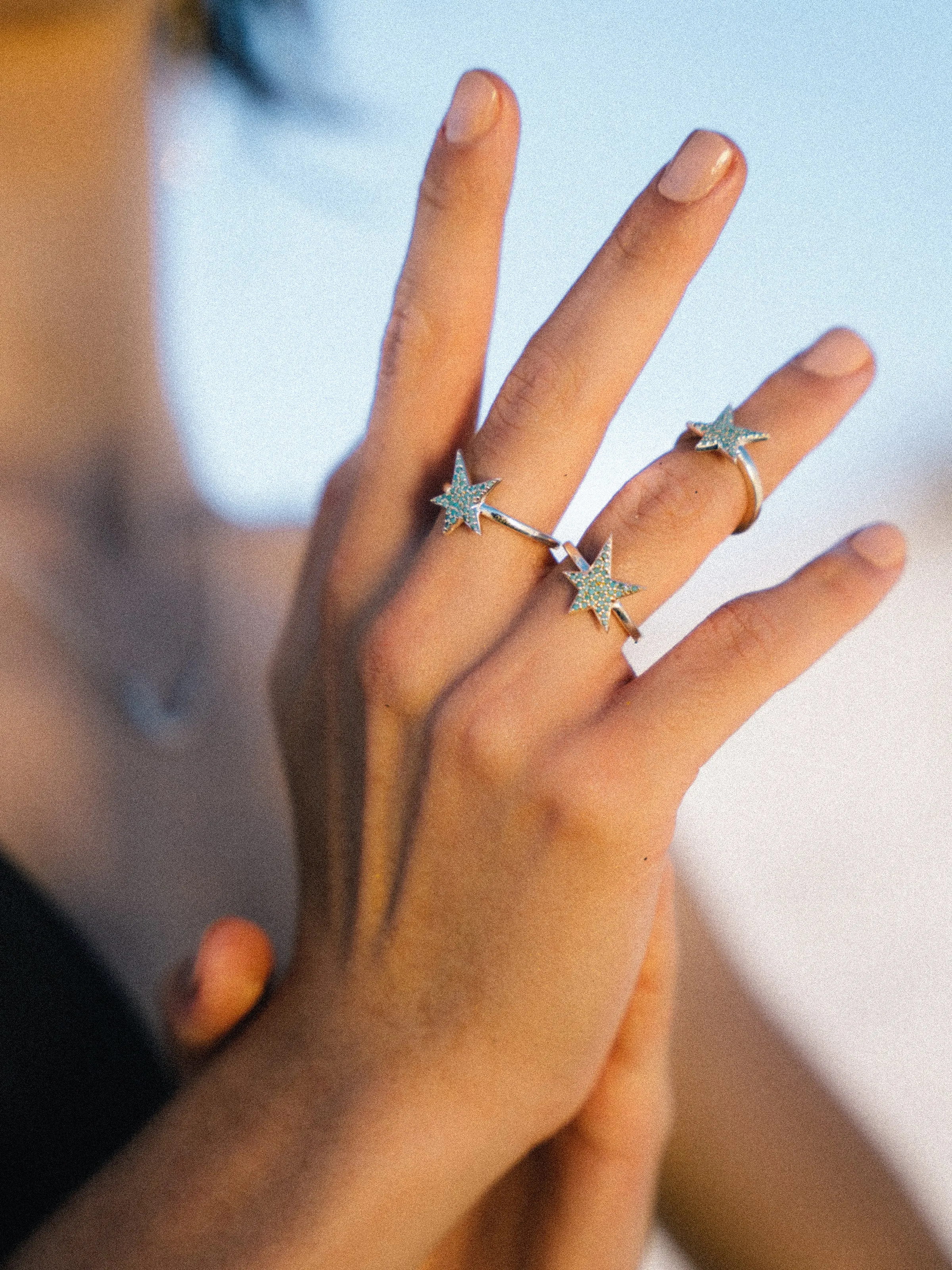 Sacred Star Ring Sterling Silver
