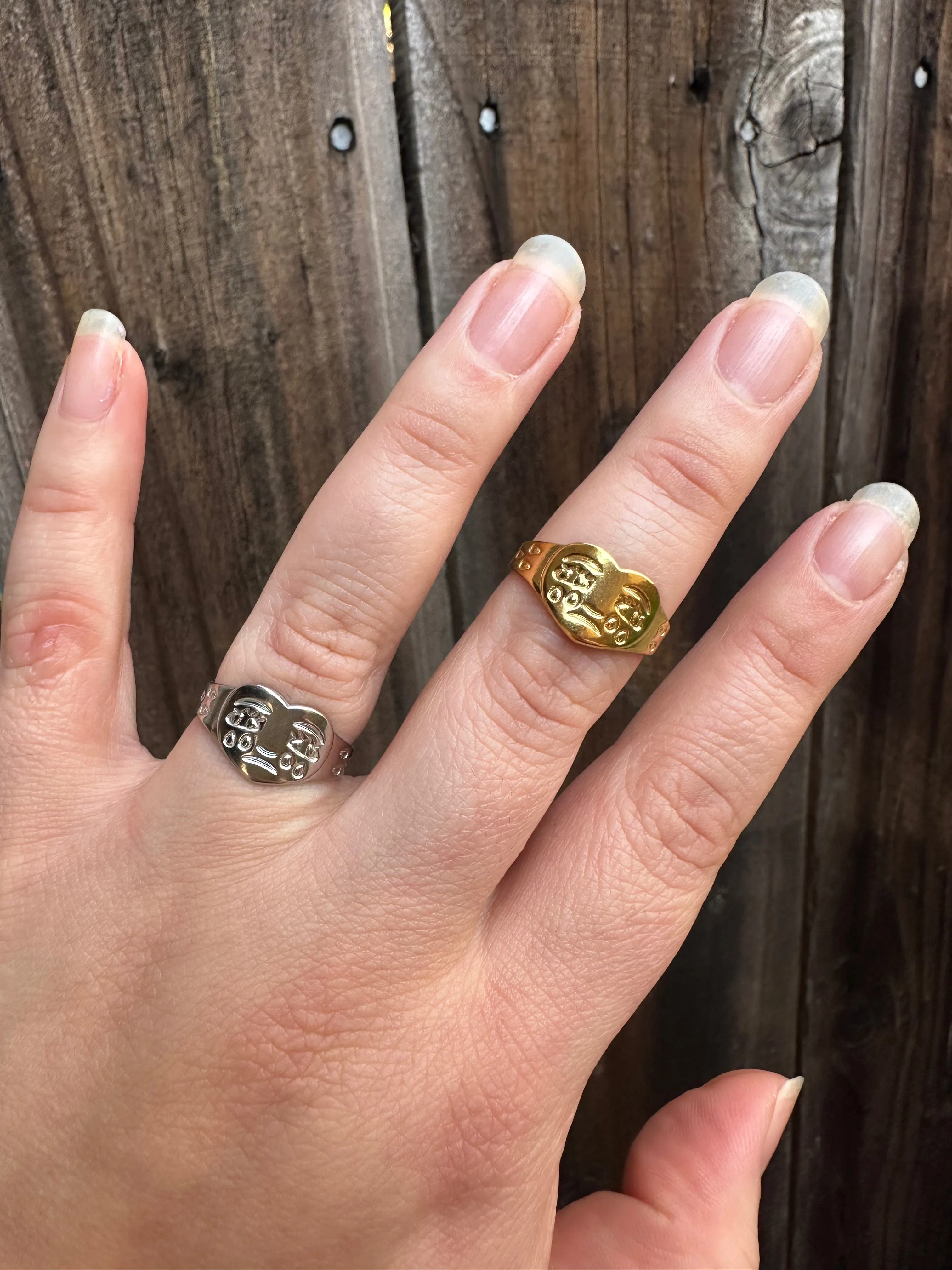 Sad Sally Signet Ring ❤️‍🩹