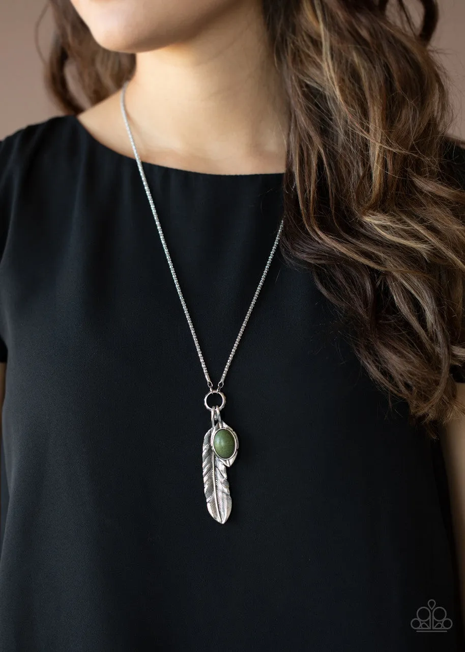 Sahara Quest Green Paparazzi Necklace