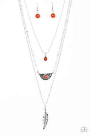 Sahara Sparrow Orange Necklace