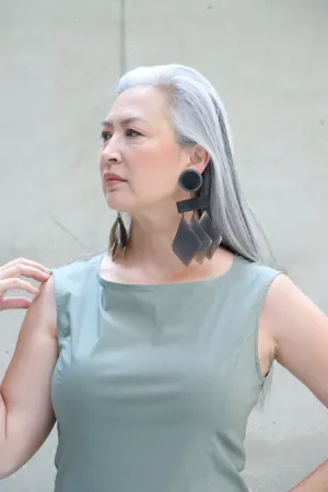 Sally Bass Dangle Horn Clip-On Earrings