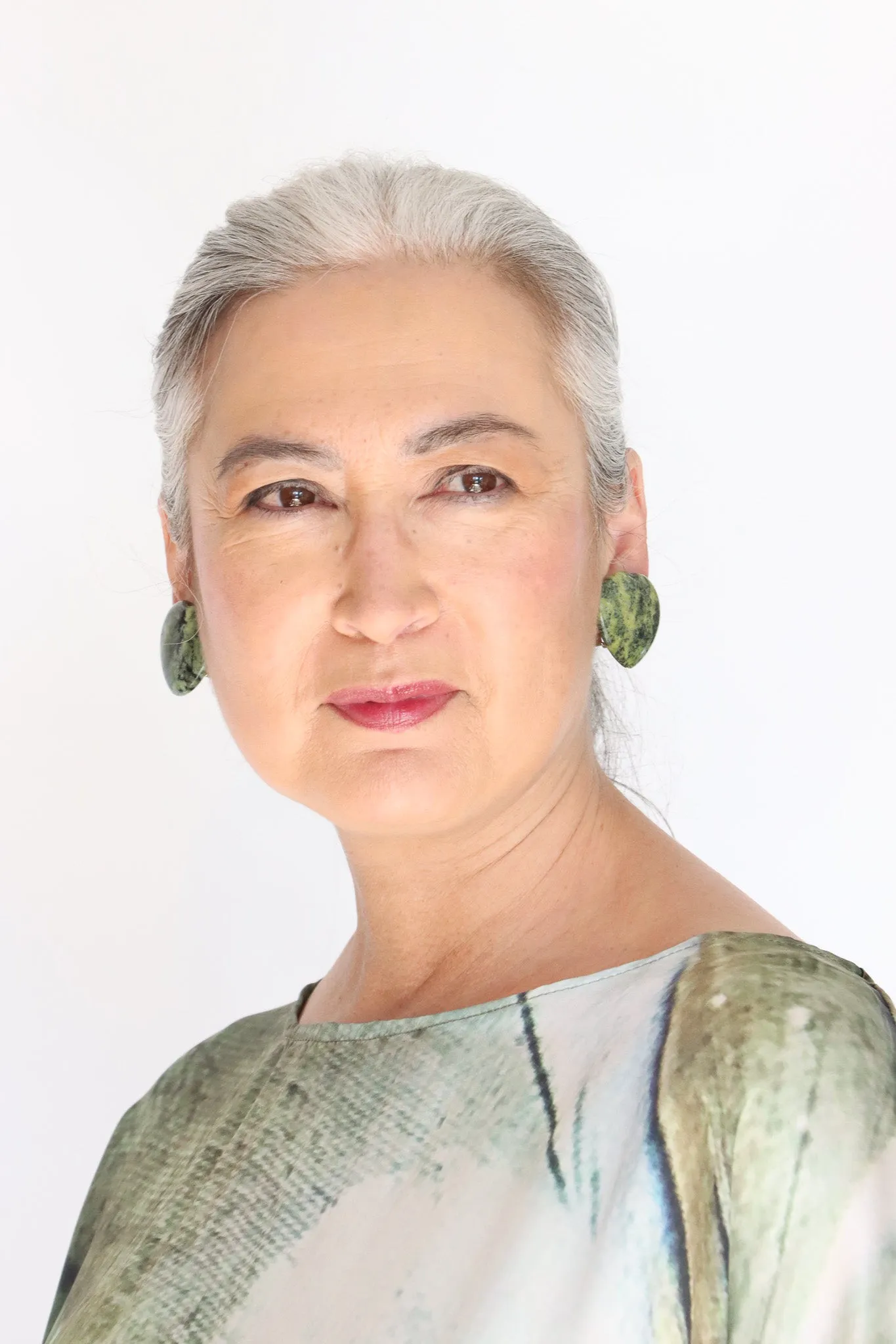Sally Bass green Turquoise Hearts Clips