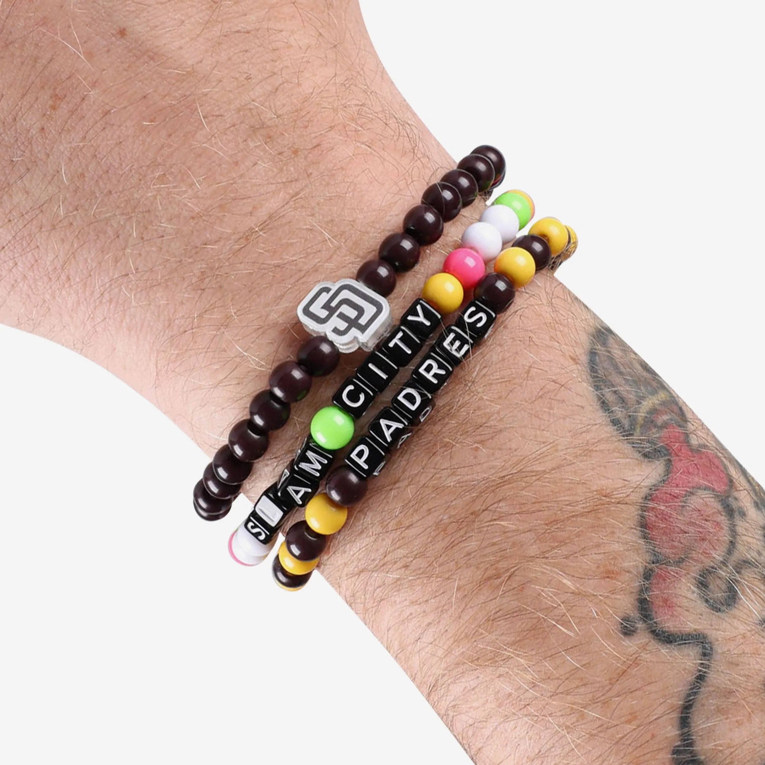 San Diego Padres 3 Pack Beaded Friendship Bracelet