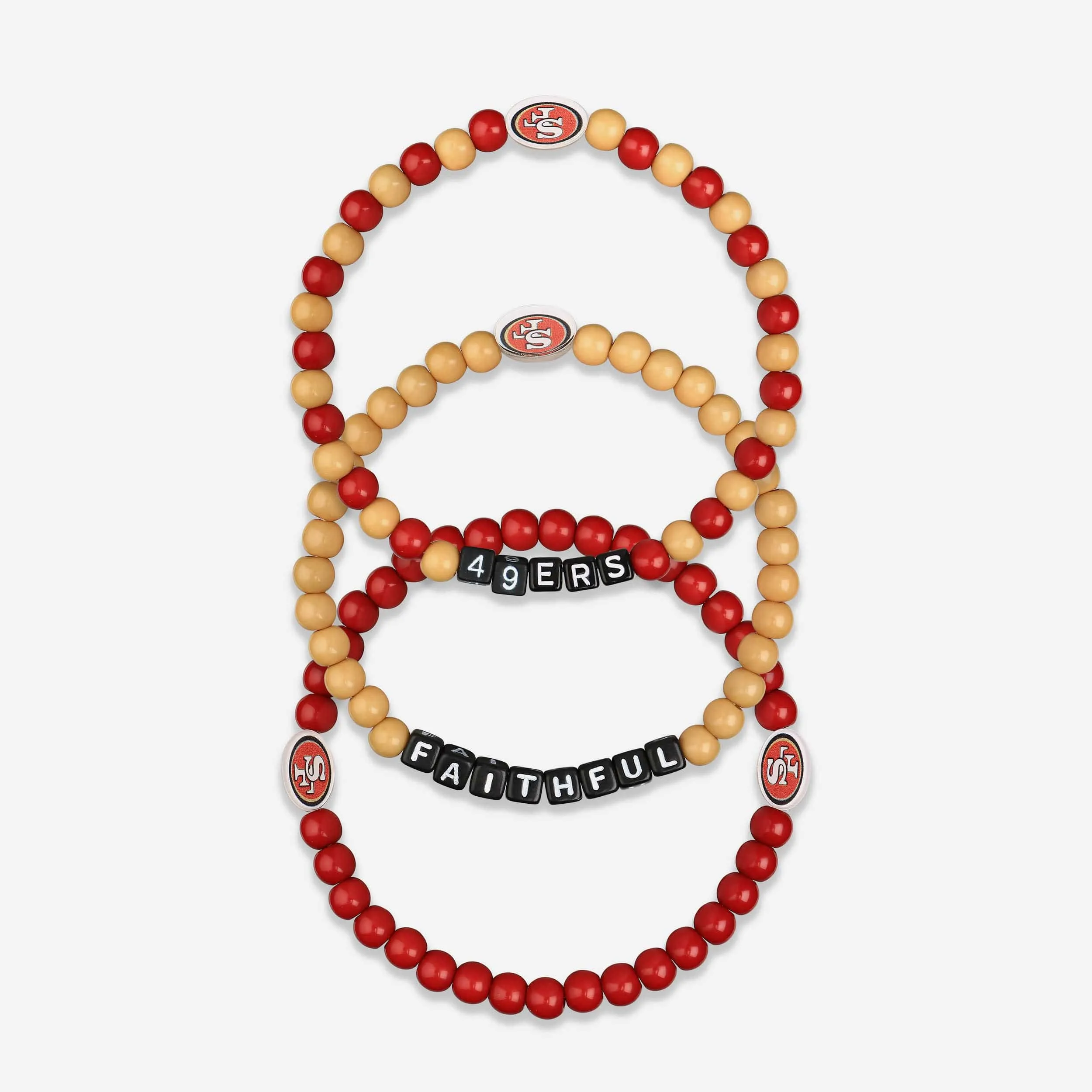 San Francisco 49ers 3 Pack Beaded Friendship Bracelet