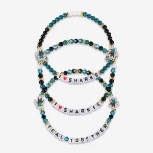 San Jose Sharks 3 Pack Friendship Bracelet