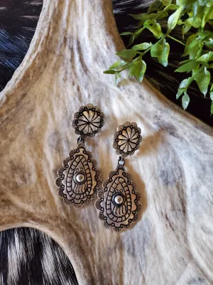 Scalloped Silver Earrings