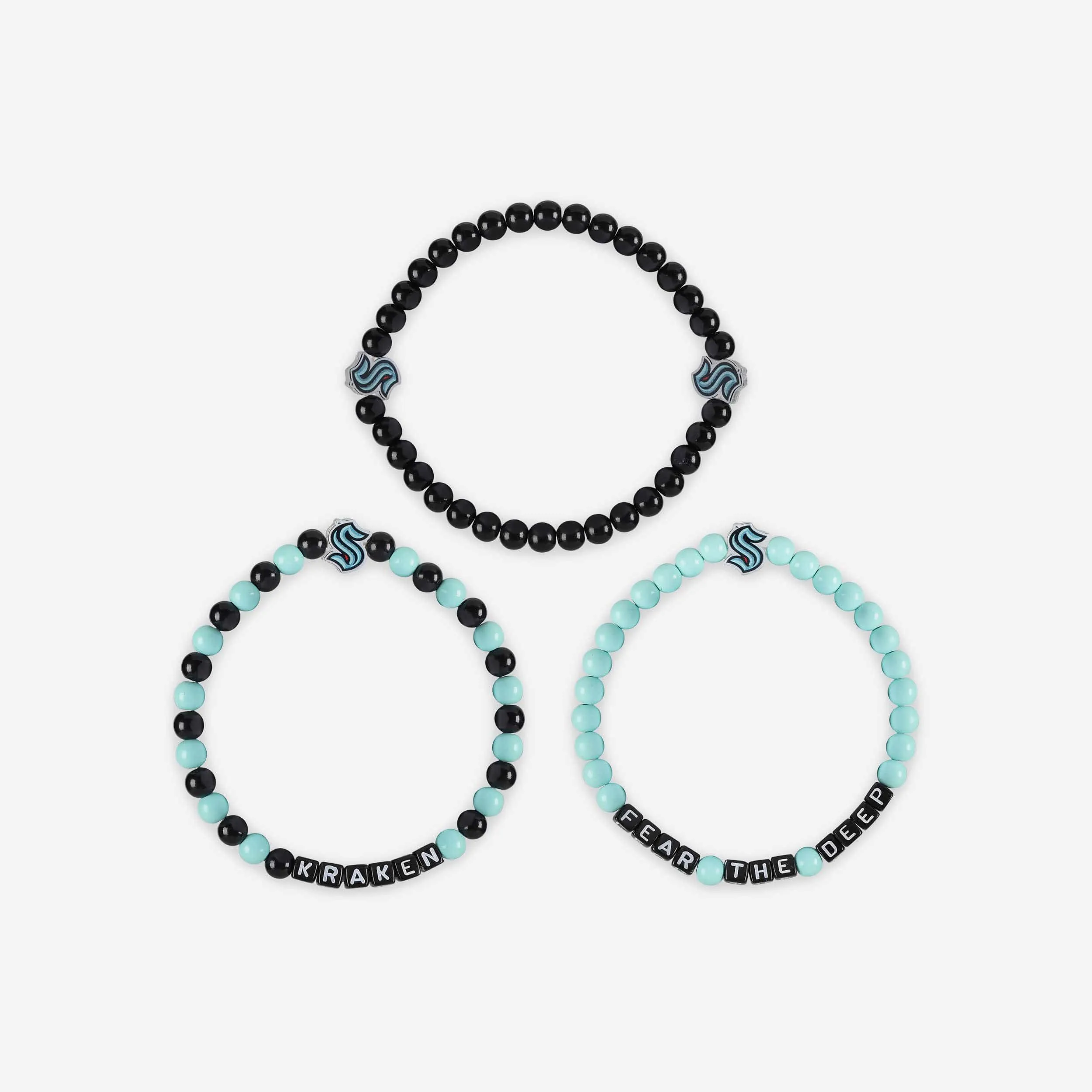 Seattle Kraken 3 Pack Beaded Friendship Bracelet