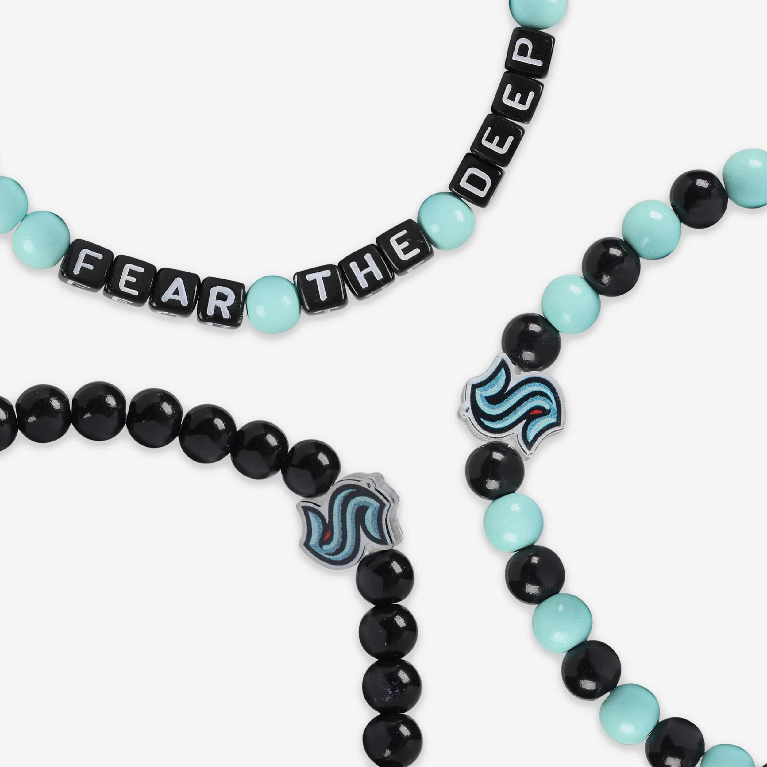Seattle Kraken 3 Pack Beaded Friendship Bracelet