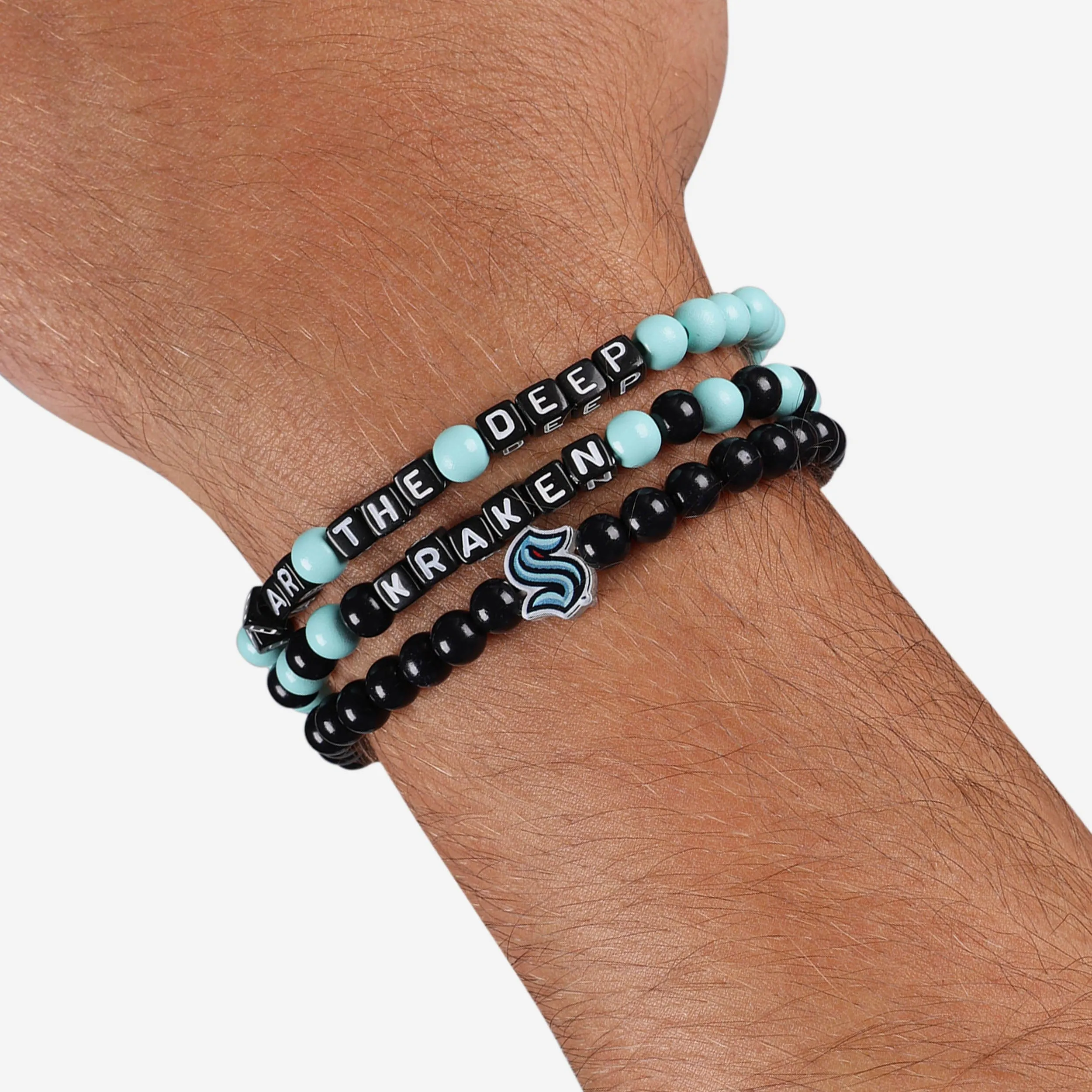 Seattle Kraken 3 Pack Beaded Friendship Bracelet