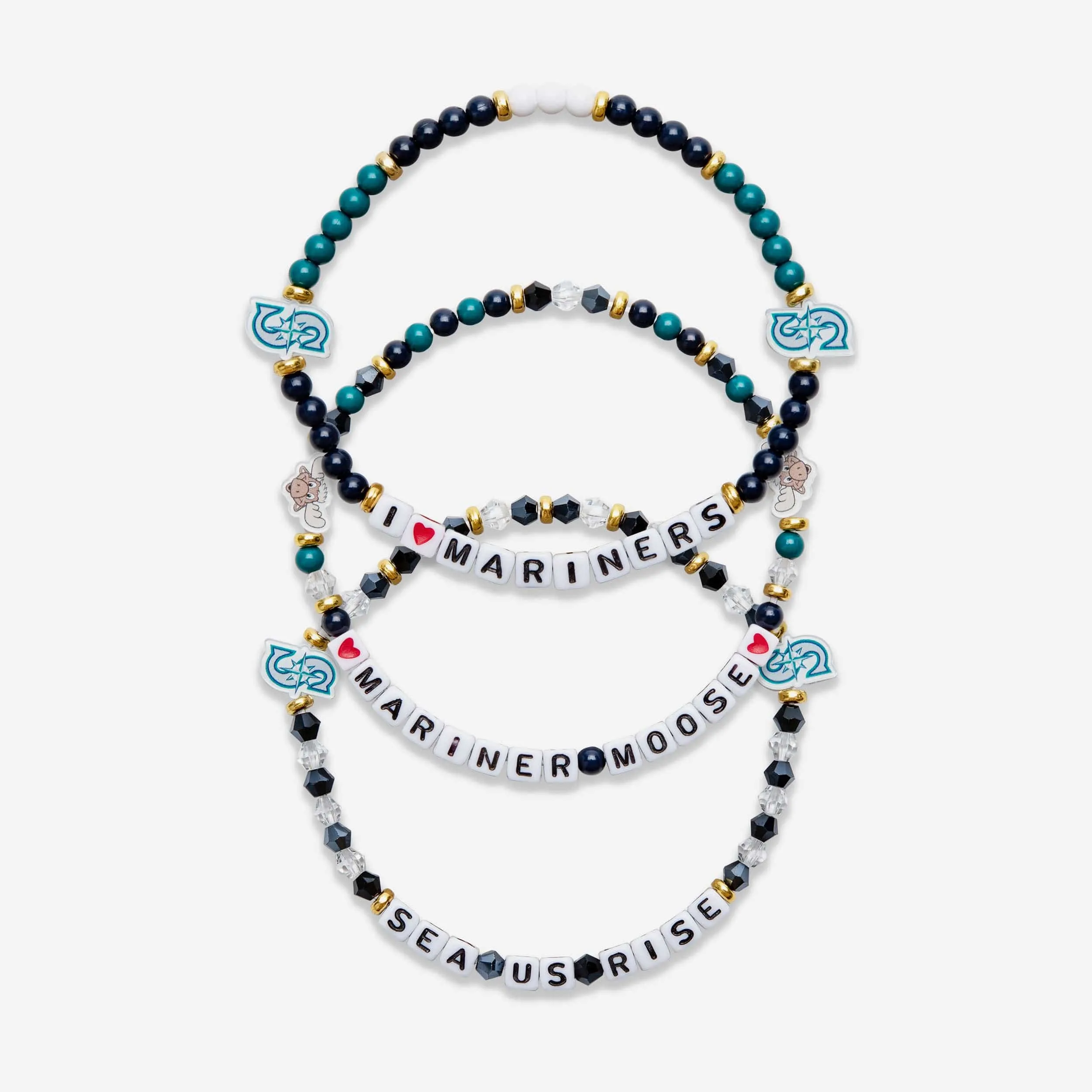 Seattle Mariners 3 Pack Friendship Bracelet