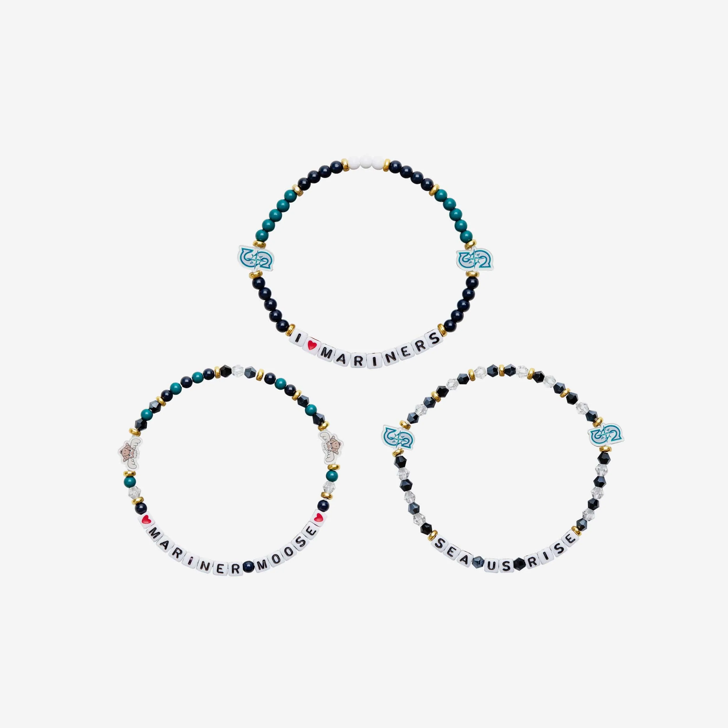 Seattle Mariners 3 Pack Friendship Bracelet