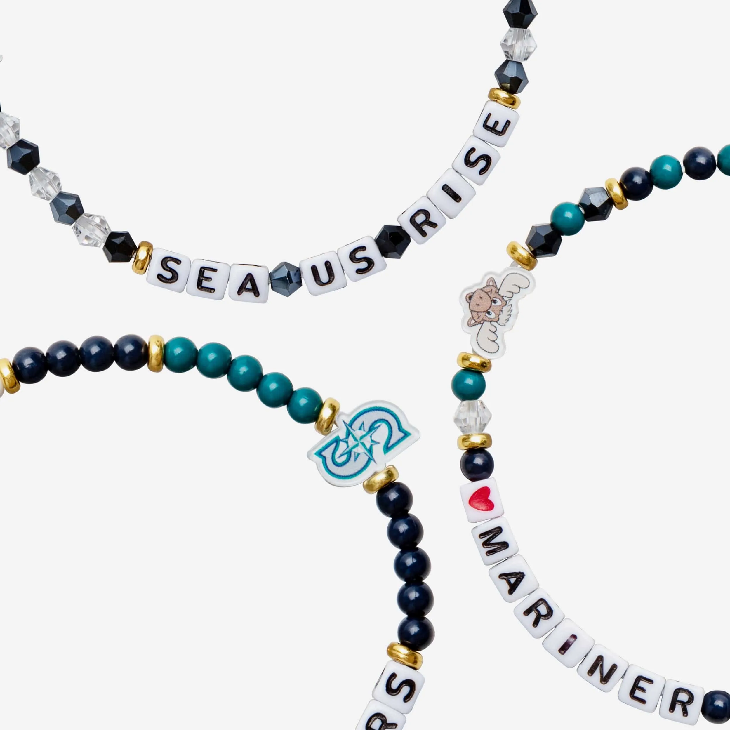 Seattle Mariners 3 Pack Friendship Bracelet