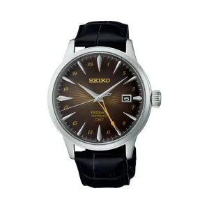 Seiko Presage Cocktail Time Men Automatic Watch SSK039J Black Leather Strap
