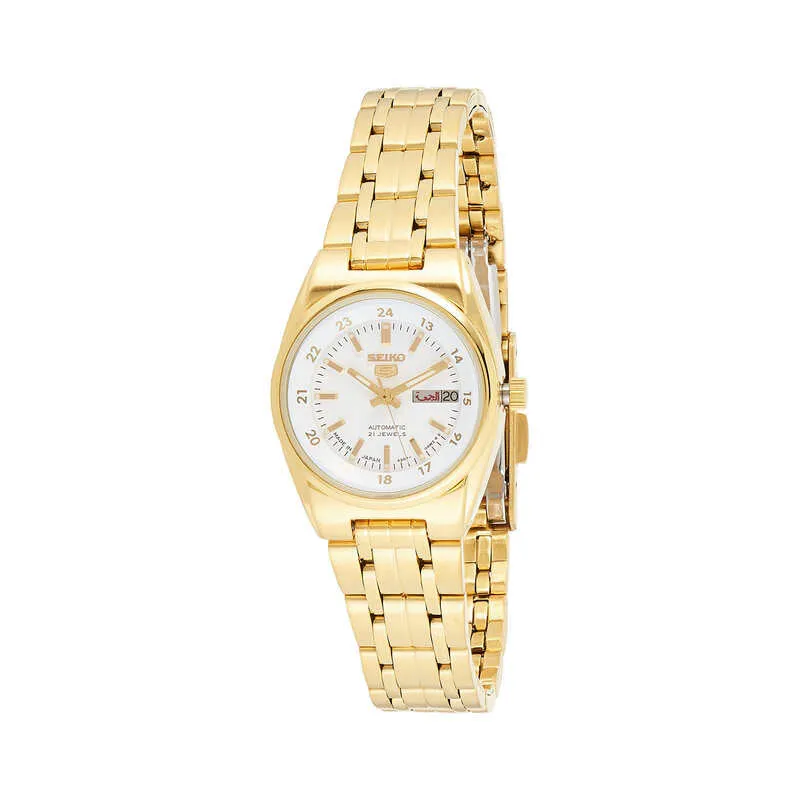 Seiko Women's Automatic Watch SYMC02J Gold Stainless Steel Strap