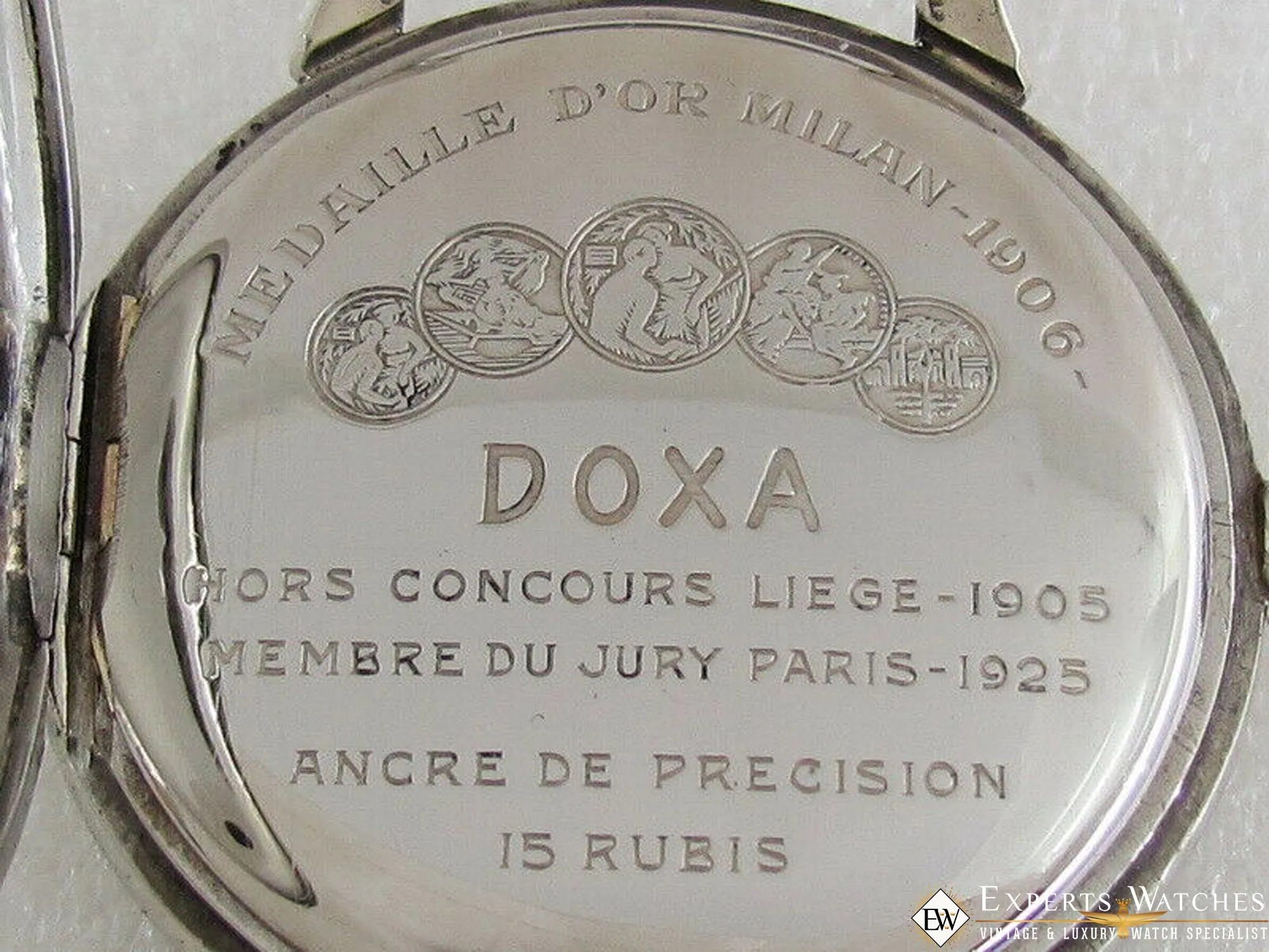 Serviced Vintage DOXA AVIATOR Waffen Military WWII Big Pilot's Watch 52mm Large