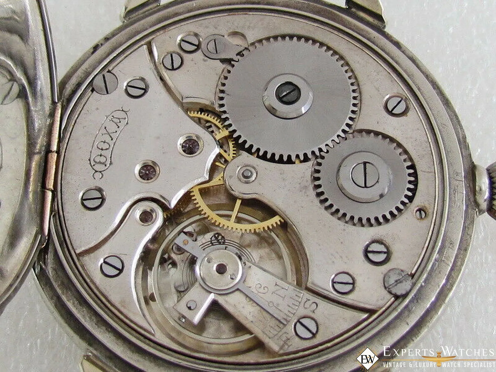 Serviced Vintage DOXA AVIATOR Waffen Military WWII Big Pilot's Watch 52mm Large