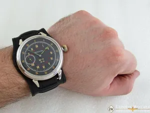 Serviced Vintage DOXA AVIATOR Waffen Military WWII Big Pilot's Watch 52mm Large