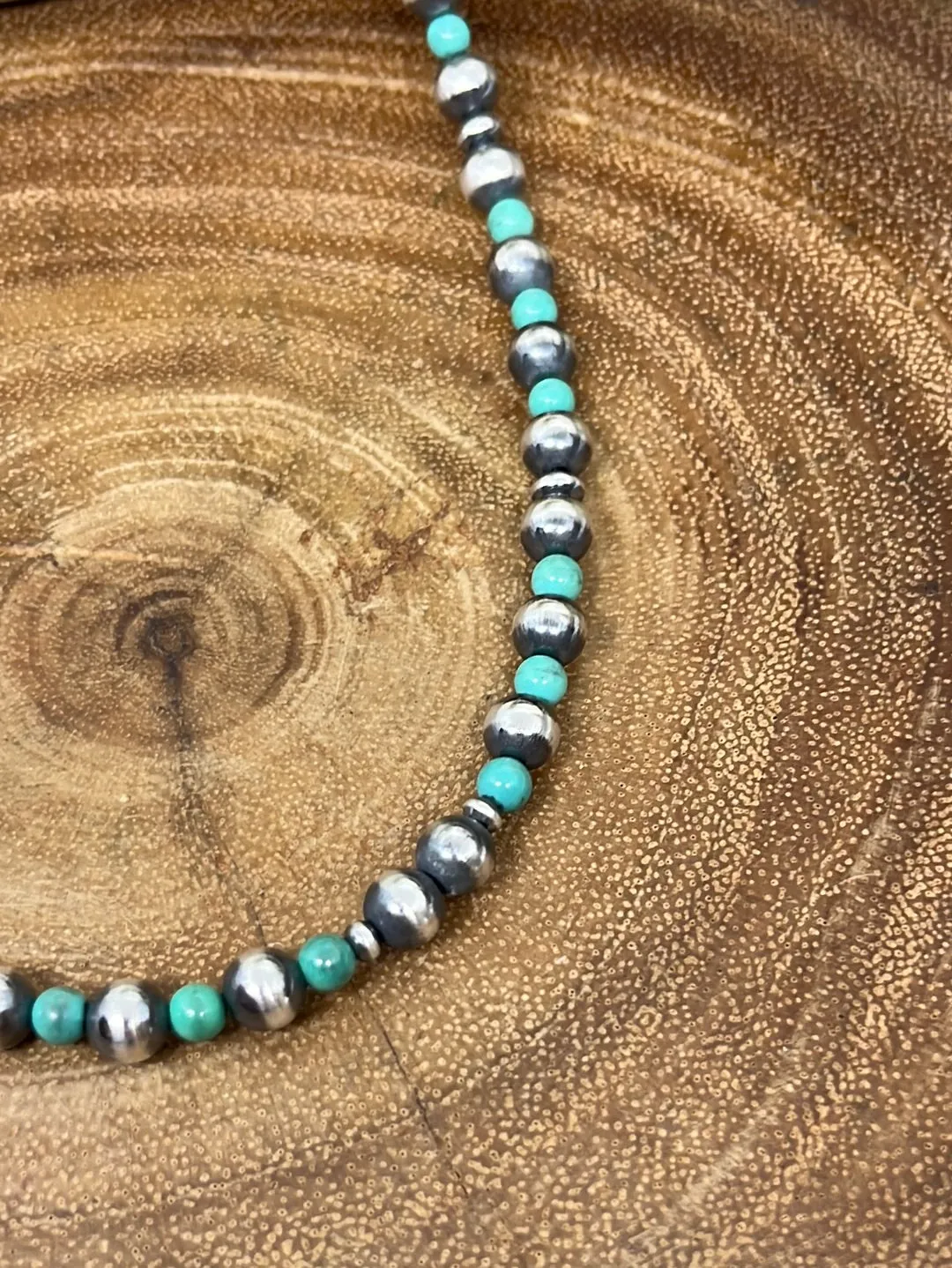 Sibyl Varied Navajo Pearl Sterling Necklace