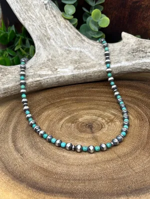 Sibyl Varied Navajo Pearl Sterling Necklace