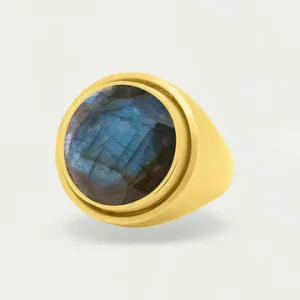 Signet Ring - Labradorite