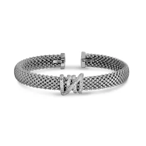 Silver & Diamond Prosecco Tally Bracelet
