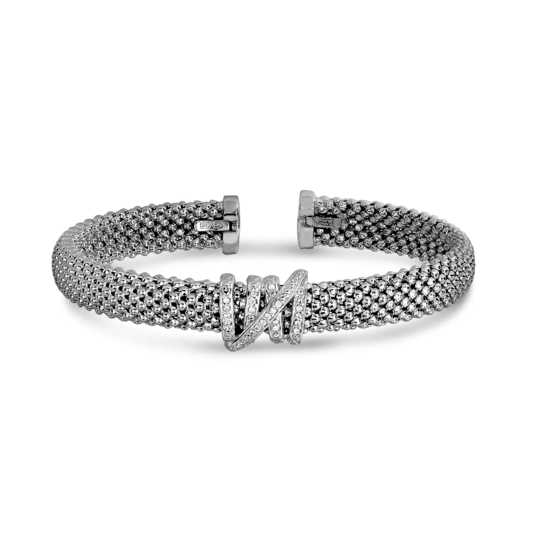 Silver & Diamond Prosecco Tally Bracelet