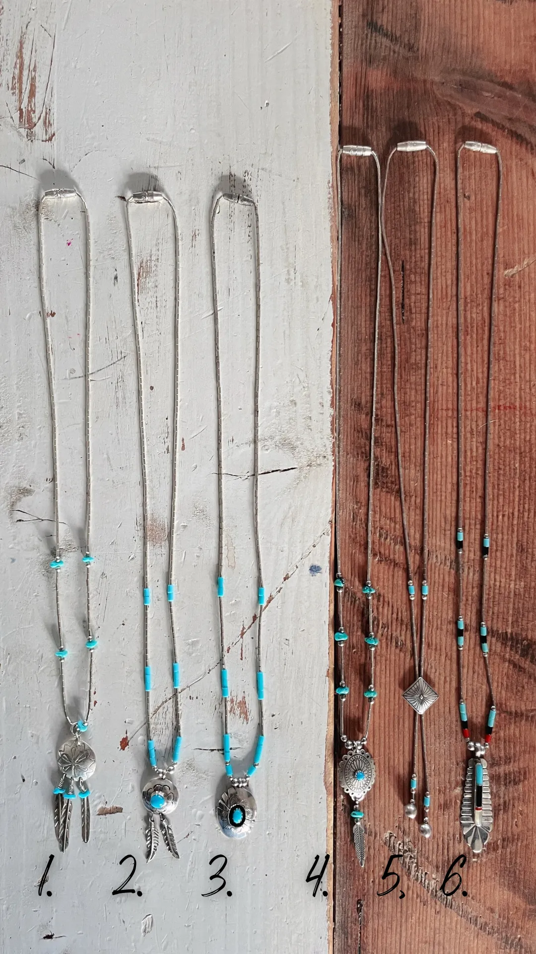 Silver Beaded Necklaces