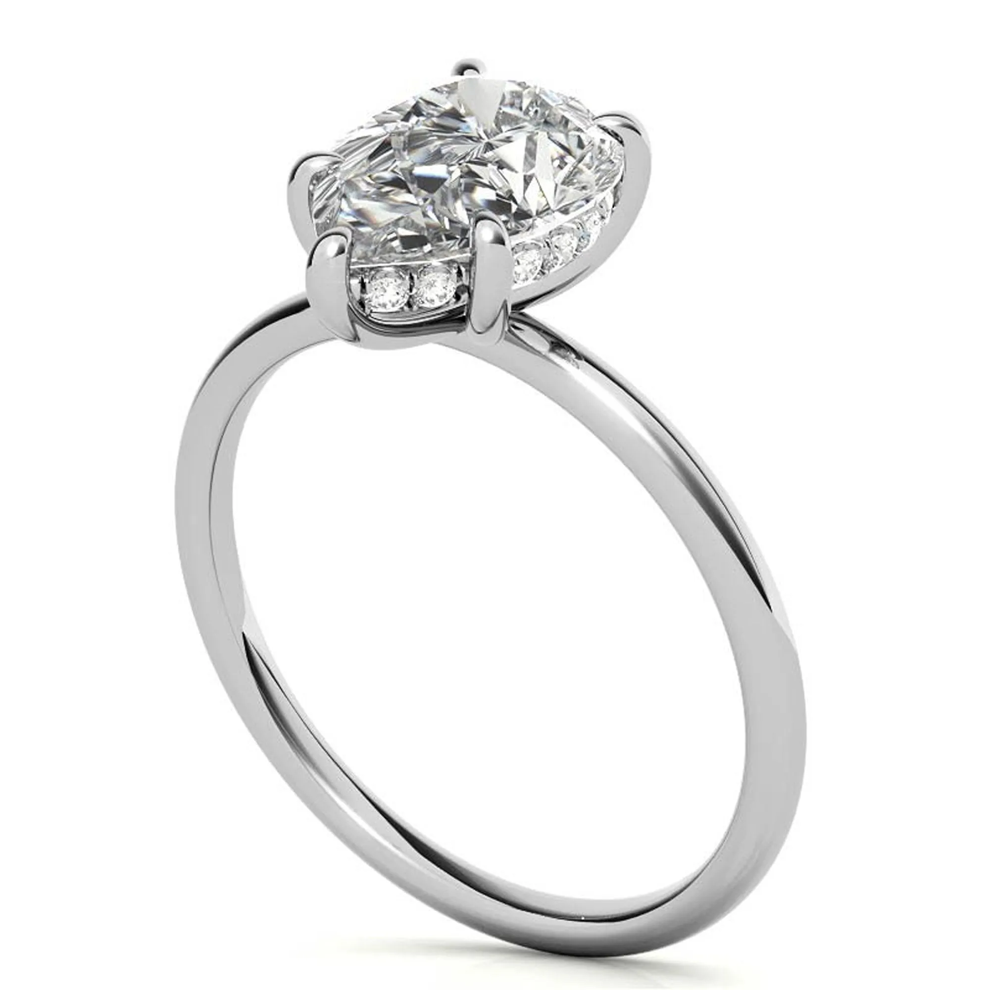 Silver Catharina Crown Ring