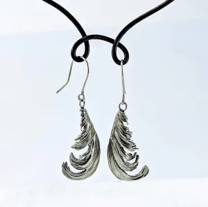 Silver Feather Earrings
