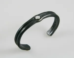 Silver Rivet Cuff: Men & Women