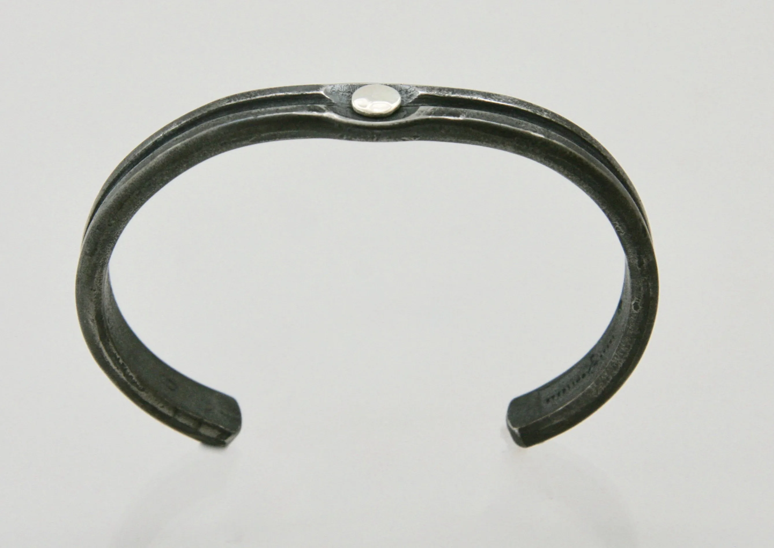 Silver Rivet Cuff: Men & Women
