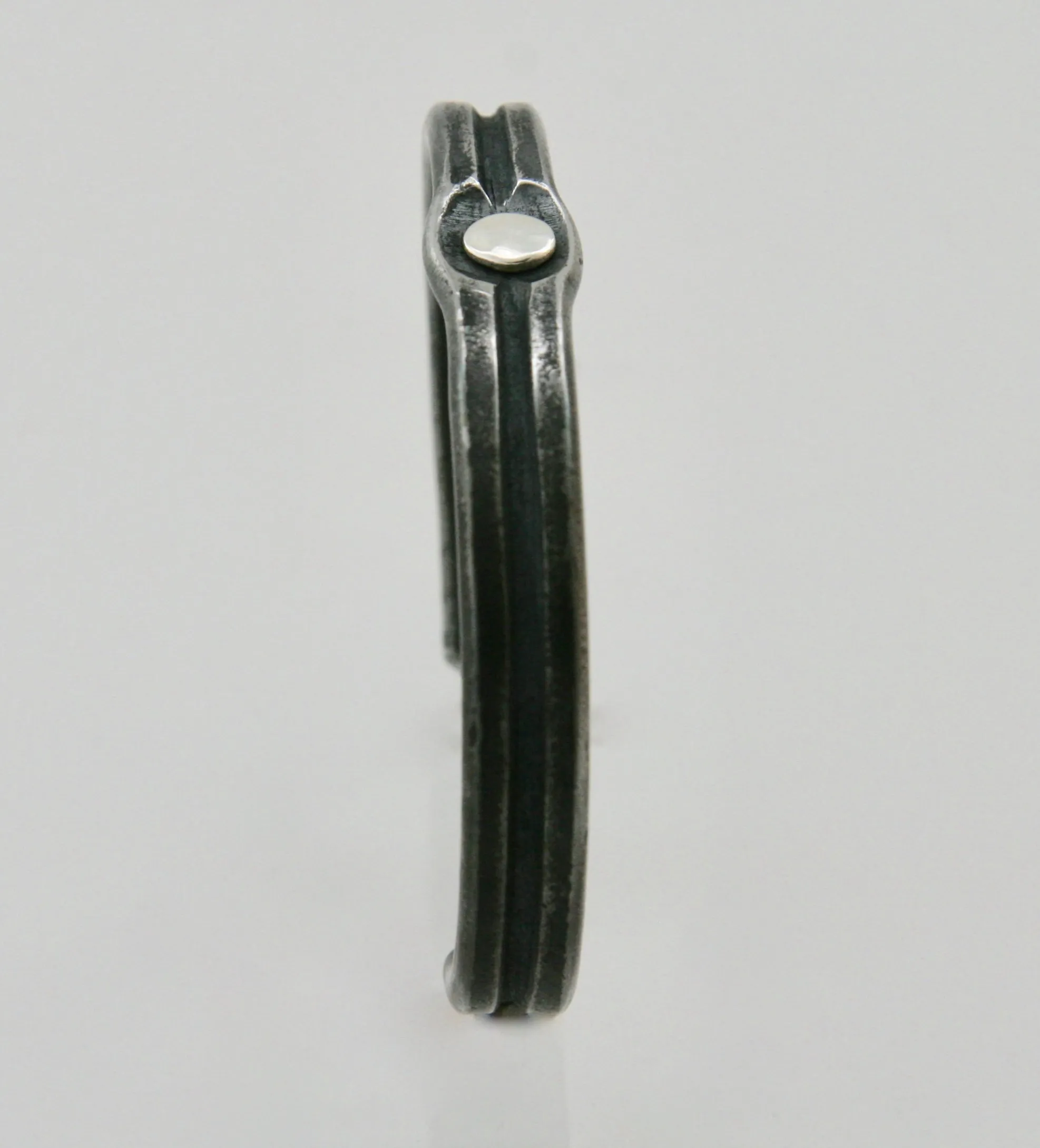 Silver Rivet Cuff: Men & Women