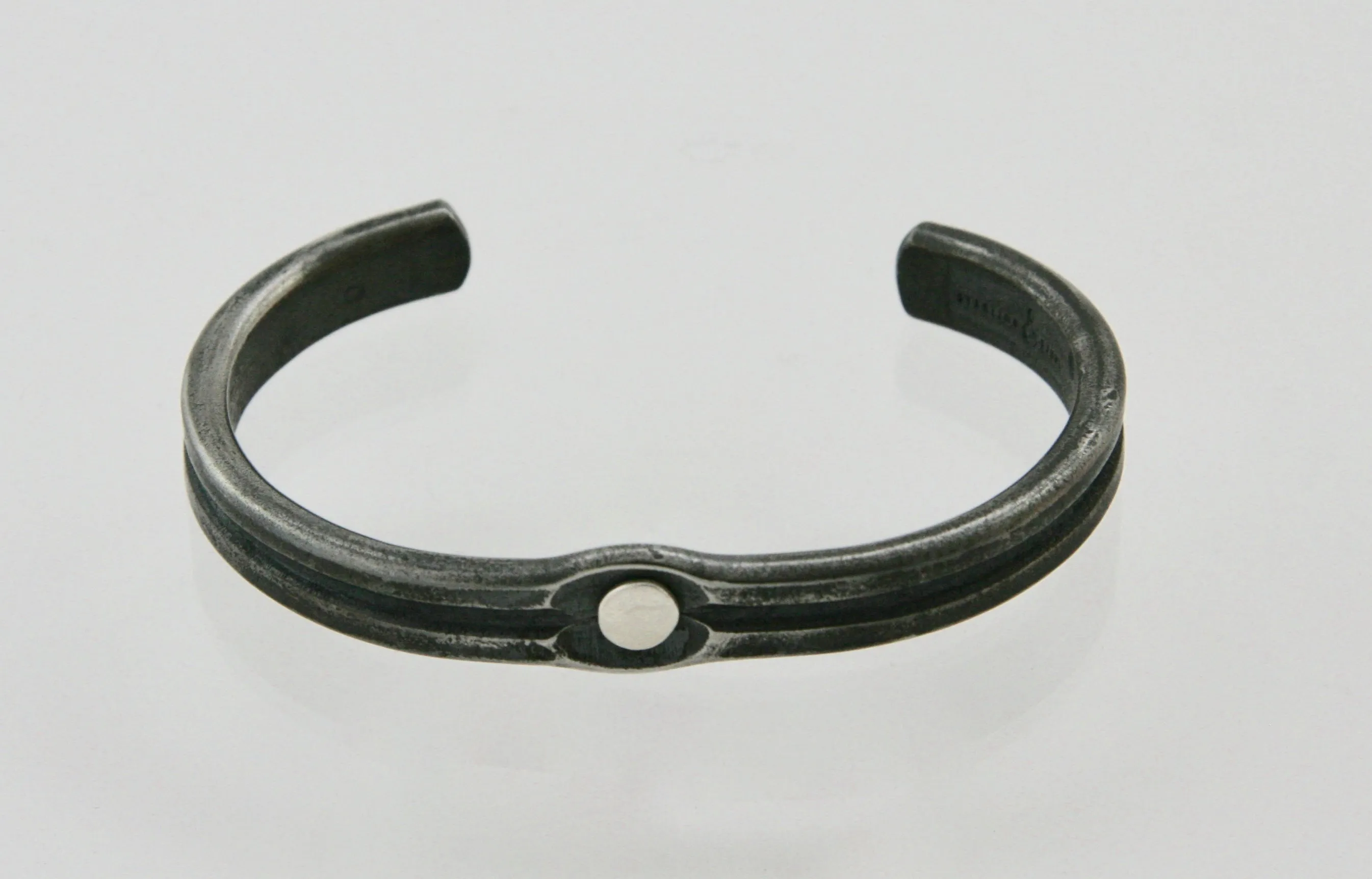 Silver Rivet Cuff: Men & Women