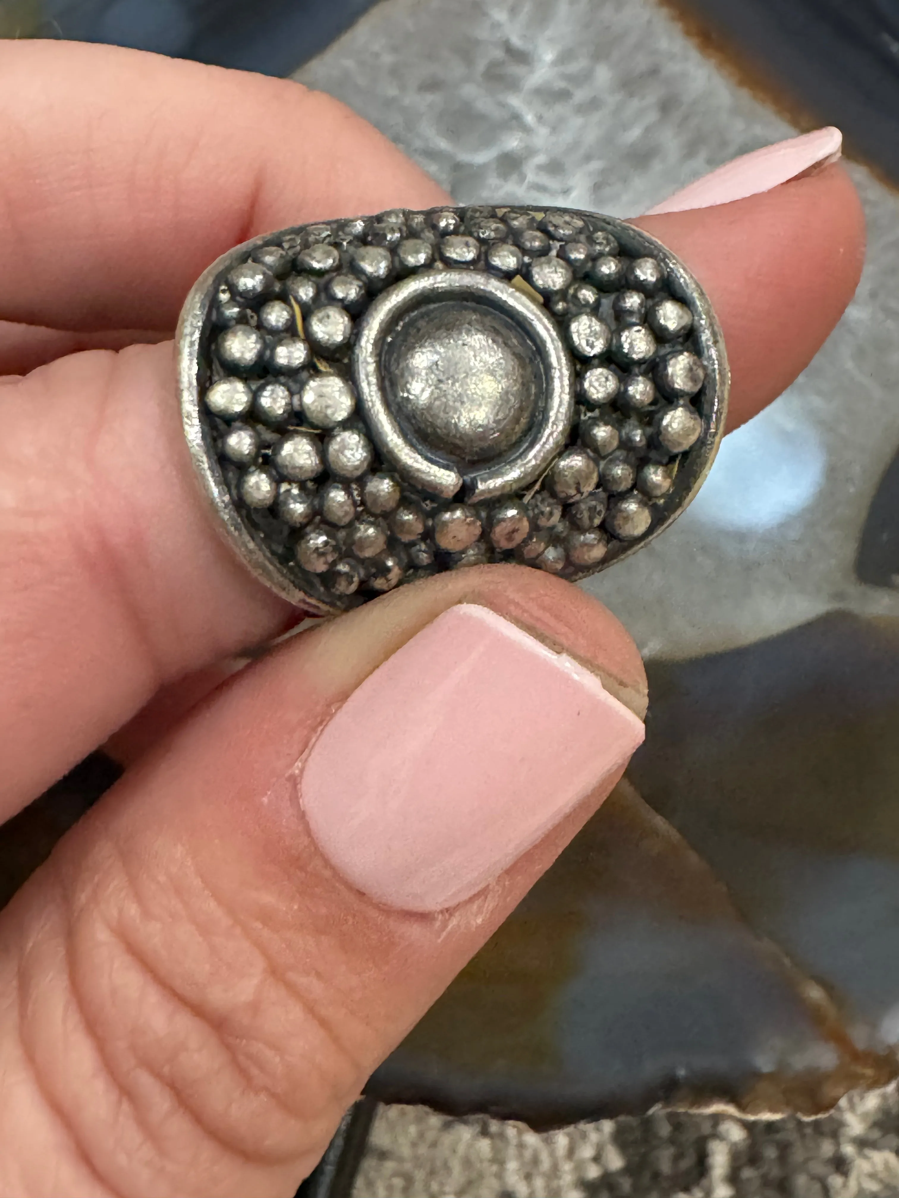 Silver Shield Ring (Adjustable)